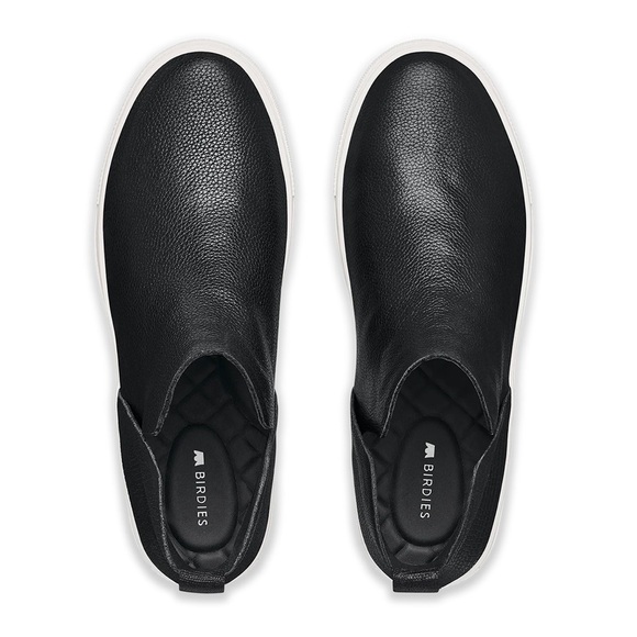 NWOT Birdies: The Falcon, Black Textured Slip-On Sneakers - Picture 6 of 8